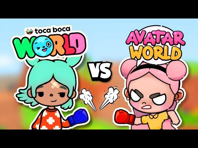 BATTLE!!  TOCA BOCA WORLD Vs AVATAR WORLD | Toca Boca VS Pazu Games