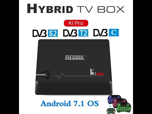 MECOOL KI PRO DVB Android 7 1 TV Box DVB T2DVB S2DVB C Amlogic S905D Quad 2G+16G Support Set Top Box