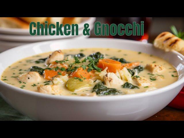 How to make OLIVE GARDEN'S | Chicken & Gnocchi Soup Recipe