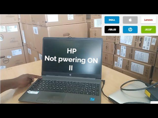 How to Fix HP Laptop That Won't Turn On / No Power / black screen and Turns Off at Start Up