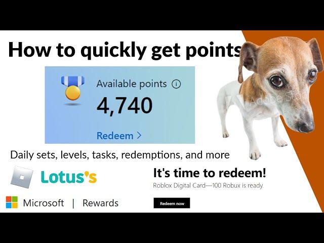 Getting Microsoft Rewards points faster | Tips and tricks | Easily get free Robux, 4000 points