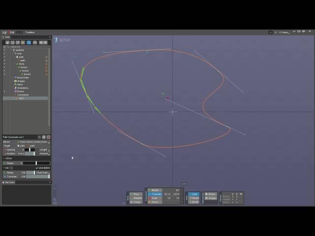 Spine 3.3 paths / path constraints