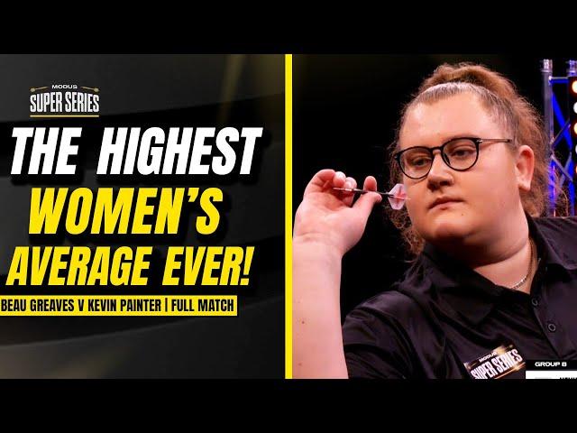 RECORD BREAKING BEAU GREAVES! | THE HIGHEST WOMEN'S DARTS AVERAGE EVER!!! 