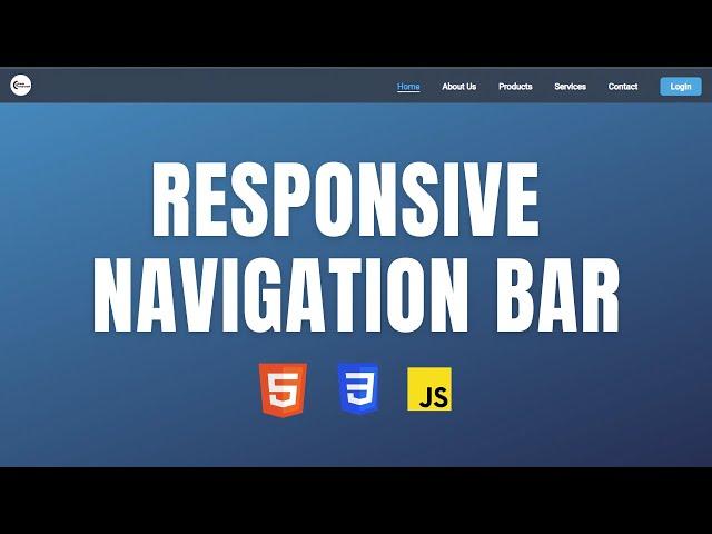 Responsive Navigation Bar Tutorial