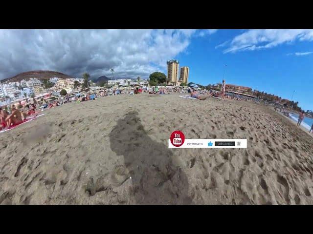  BARCELONA BEACH 4K | SPAIN Beach Walk VR360° Walking Tour 4K 60FPS