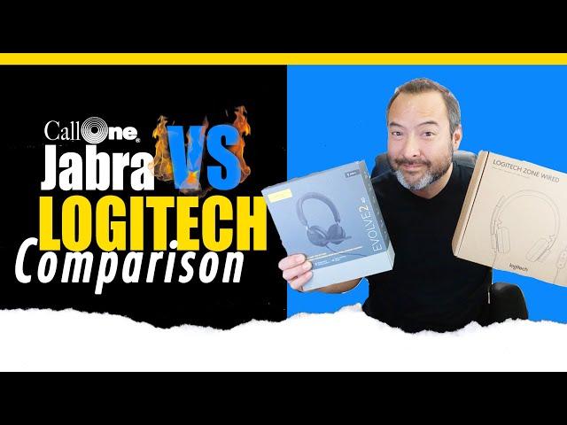 Jabra Evolve2 40 VS Logitech Zone Wired | Comparison Video! #showcase #headsets