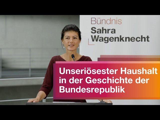 Das ist der unseriöseste Haushalt in der Geschichte der Bundesrepublik