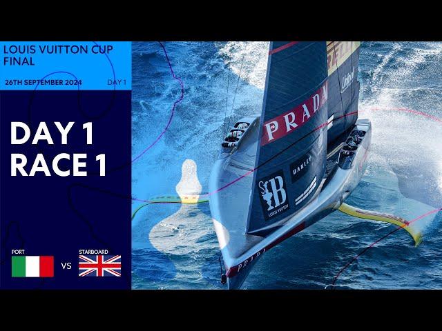 Louis Vuitton Cup Final Race 1 | Luna Rossa Prada Pirelli vs INEOS Britannia | Full Replay