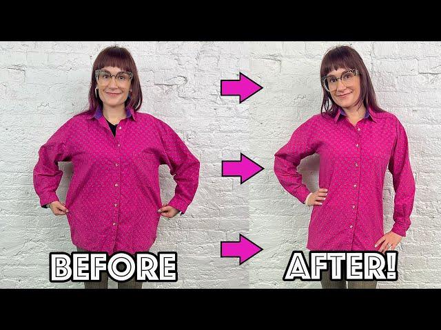 Blouse Or Shirt Too Big? Take It In The Easy Way At The Side Seams!