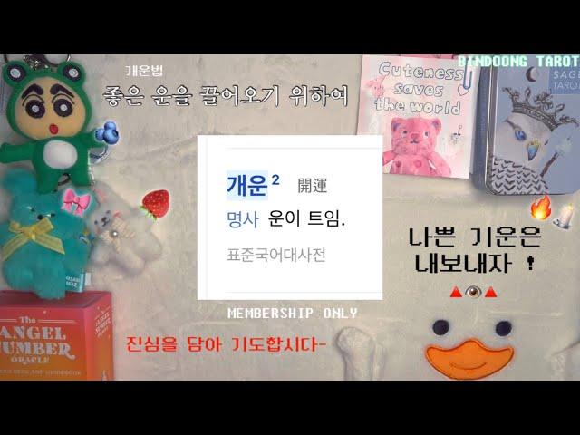 운이 좋아지려면 뭘해야 할까⁉️ 영차 잇차 운을 끌어오자 ᖰ ᵕ᷄≀ ̠˘᷅ ᖳ