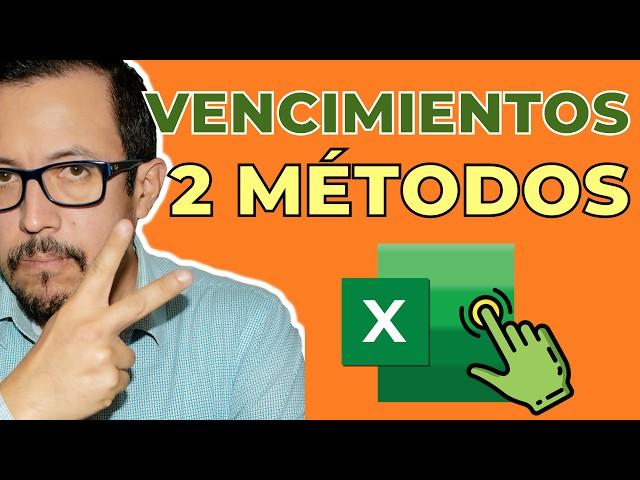 Alertas de Vencimiento en Excel: Dos métodos SÚPER FÁCILES en minutos, optimiza tu trabajo.