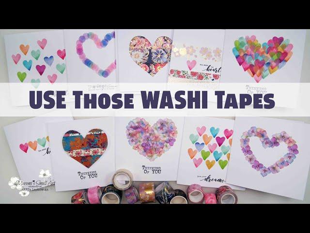  10 IDEAS Valentine's Friendship CARDS with Washi Tapes ~ ️ Maremi's Small Art