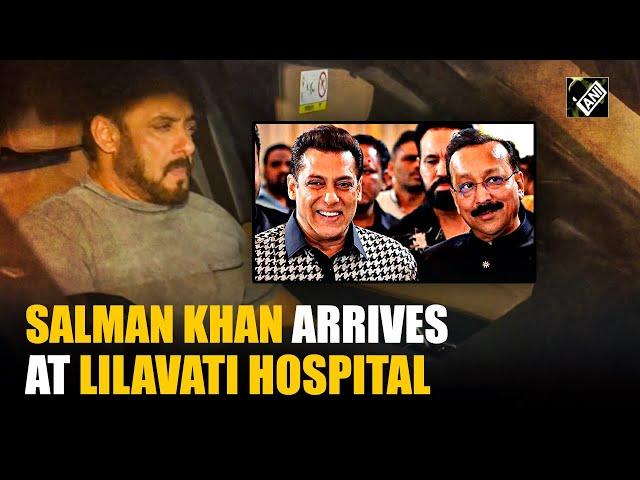 Baba Siddique firing: Salman Khan arrives at Lilavati Hospital