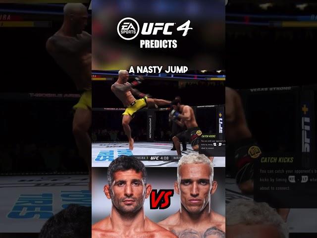 I Let UFC 4 Decide The Winner of Beneil Dariush vs Charles Oliviera #shorts #ufc #ufc4 #ufc289 #mma