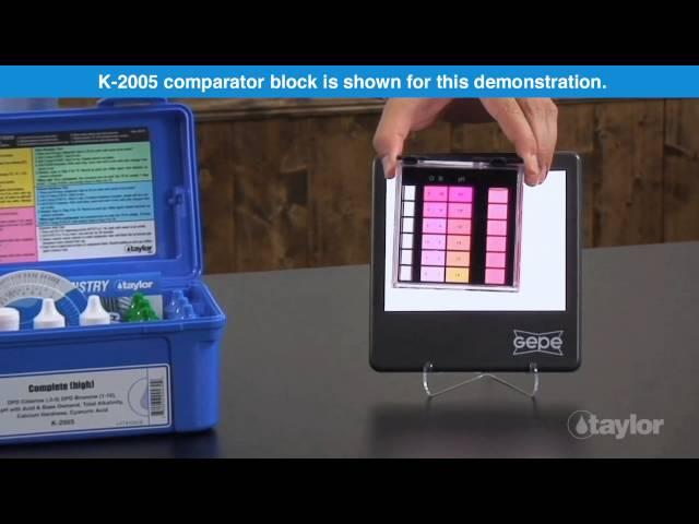 Base Demand Test for Pool/Spa Water Using Taylor’s K-2006