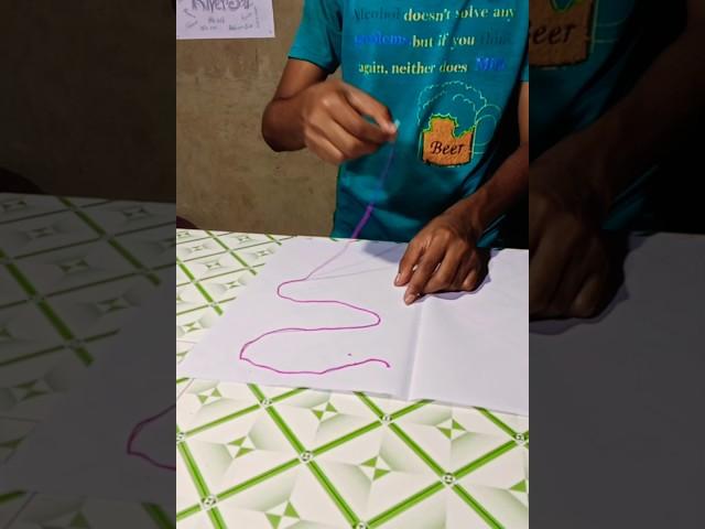 Simple Painting With Rope