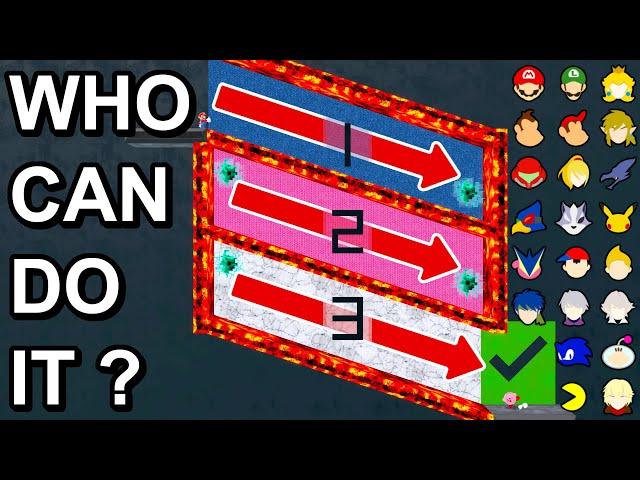 Who Can Pass The 3 Lava Tunnel ? Tierlist - Super Smash Bros. Ultimate