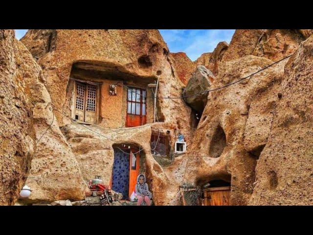 Rocky and stone village in Iran: Kandovan