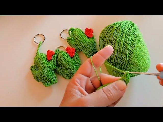 Cacto de crochê/Passo a passo #crochet #crochê #passoapassodecroche #cactos