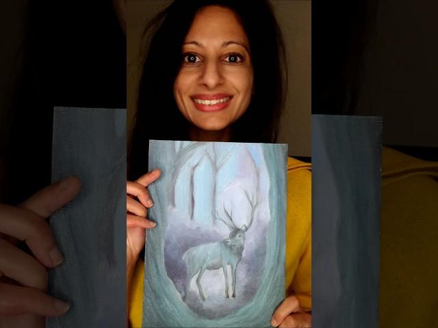 Deer oil painting  #oils #oilpaint #deer #fantasy #dream #dreamy #art #artist #paint #painter