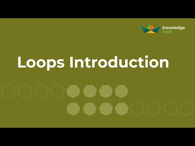 Loops Introduction | ICSE Computer Applications | Java & BlueJ