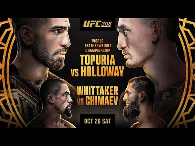 UFC 308 LIVE TOPURIA VS HOLLOWAY LIVESTREAM & FULL FIGHT COMPANION