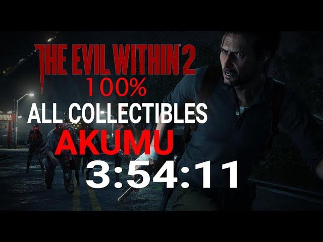 The Evil Within 2 100% Speedrun in 3:54:11 AKUMU Difficulty