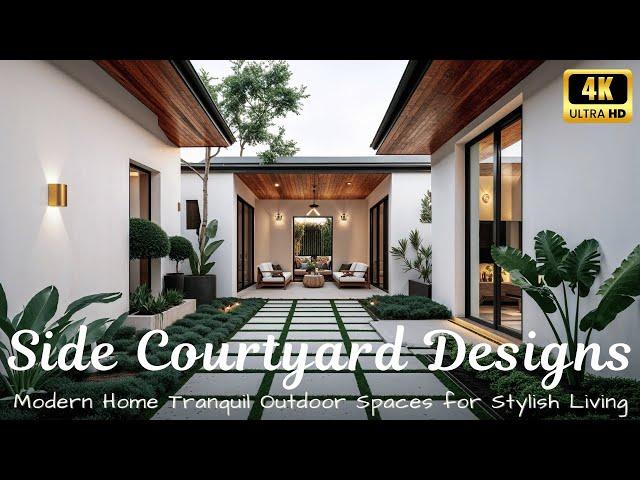 Modern Home Side Courtyard Designs Tranquil Outdoor Spaces for Stylish Living