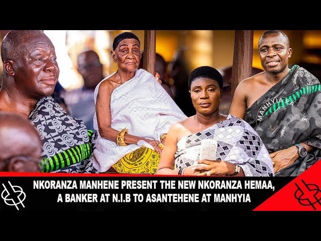 NKORANZA MANHENE PRESENT THE NEW NKORANZA HEMAA, A BANKER AT N.I.B TO ASANTEHENE AT MANHYIA