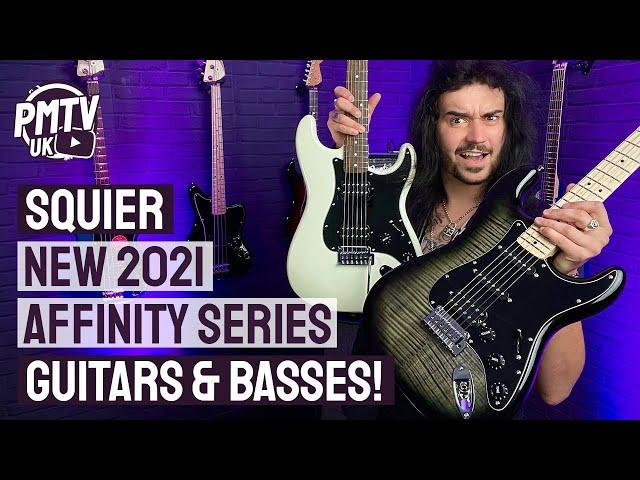 BRAND NEW 2021 Squier Affinity Series Guitars & Bass Models! Flamed Maple, Dual Humbuckers & More!