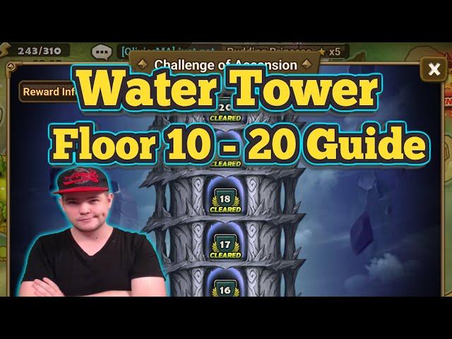 Water Tower Floor 10 - 20 Guide - Challenge of Ascension (CoA)  - Summoners War