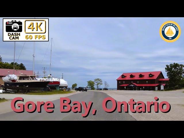  Cruise Gore Bay, Manitoulin Island ️ | 4K Driving Adventure! #ManitoulinIsland #Ontario