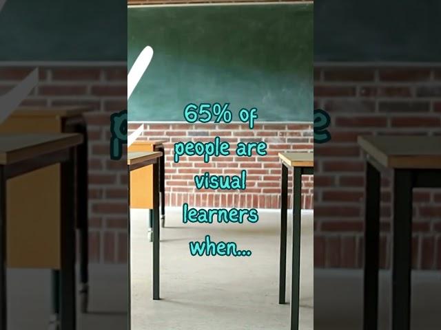 "Unlocking Your Brain Power: 65% of People are Visual Learners   | Psychology Fact" ️ # #update