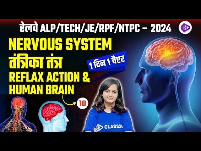 RRB ALP/TECHNICIAN/JE/ RPF/NTPC 2024 | Shipra Mam | Nervous System | तंत्रिका तंत्र