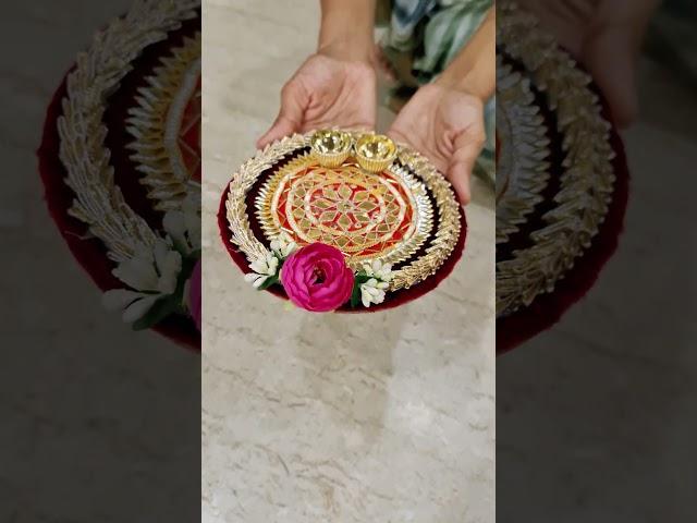 Pooja Thali for Every Occasion - Easy DIY #shorts #pooja #decoration #youtubeshorts #thalidecoration