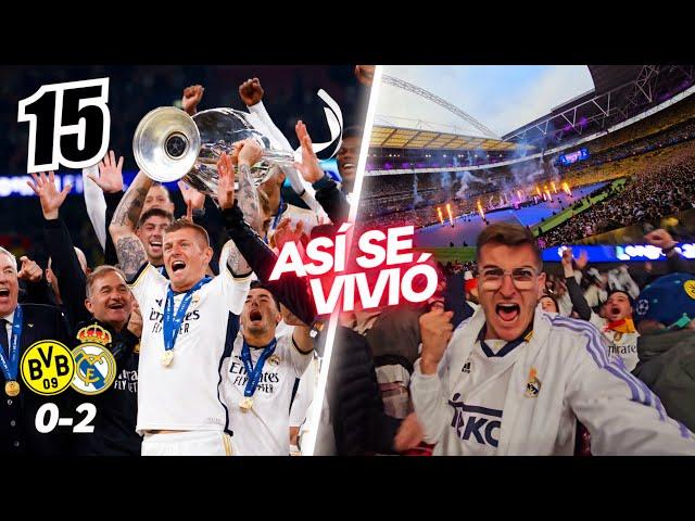  DORTMUND 0-2 REAL MADRID  CAMPEONES CHAMPIONS LEAGUE: ASÍ SE VIVIÓ en WEMBLEY [1 Junio 2024]