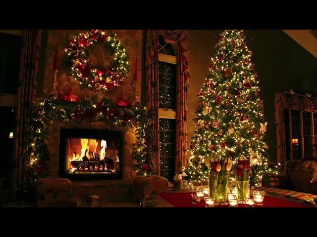 Top Christmas Songs Of All Time  2 Hours of Classic Christmas Music with Fireplace