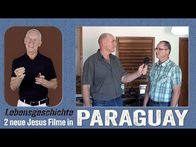 Lebensgeschichte (2 neue Jesus Filme) in Paraguay.