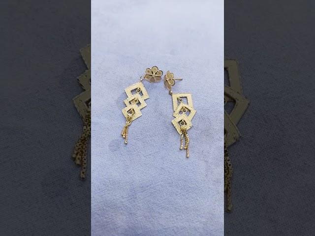 different types of earrings designs #gold#short#Crafter Girl Sakshi