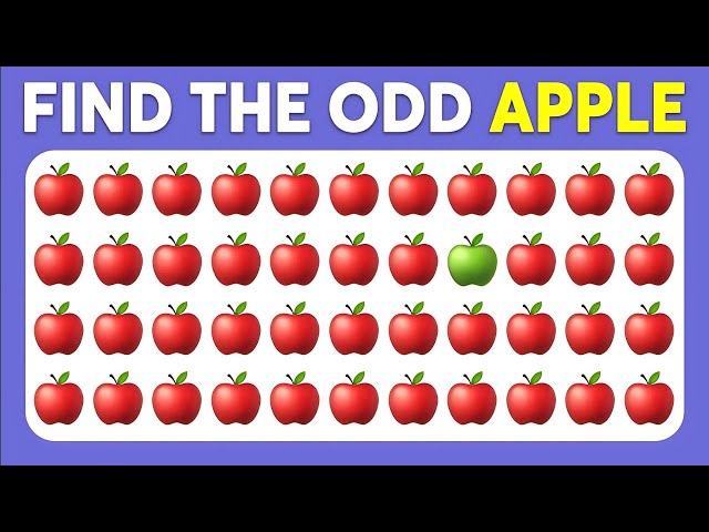 Find The Odd Emoji Out - Fruit Edition | Emoji Quiz | Part 38