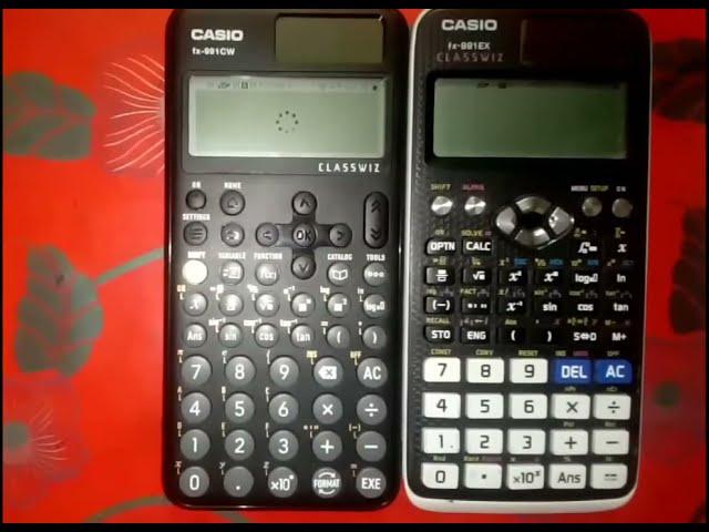 Casio fx 991 EX VS Casio fx 991 CW