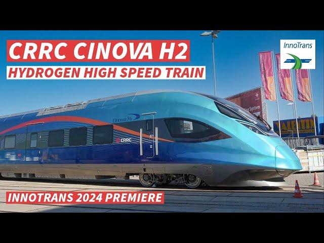 【4K】CRRC Cinova H2 Hydrogen Train Premiere at InnoTrans 2024: A Revolution in Rail Technology!