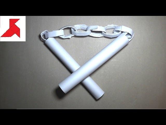 DIY - How to make NUNCHAKU from A4 paper