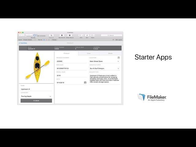 Getting Started with FileMaker Starter Apps