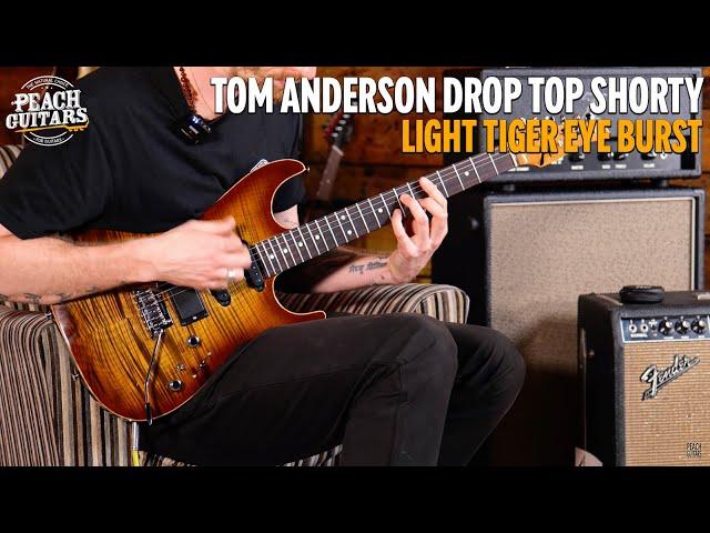 Tom Anderson Drop Top Shorty Hollow | Light Tiger Eye Burst w/Binding - Black Back