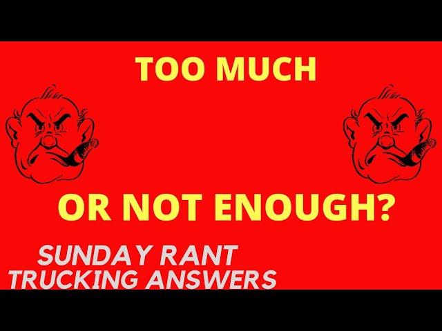 Yet another huge amount | Sunday Rant | Trucking Answers