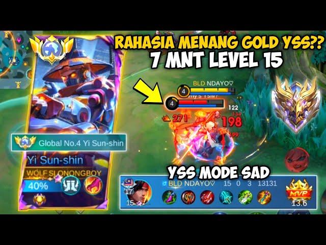 7 MENIT LEVEL 15!! CARA MENANG GOLD DAN LEVEL MENGGUNAKAN YSS DI PATCH TERBARU | TUTORIAL YSS PEMULA