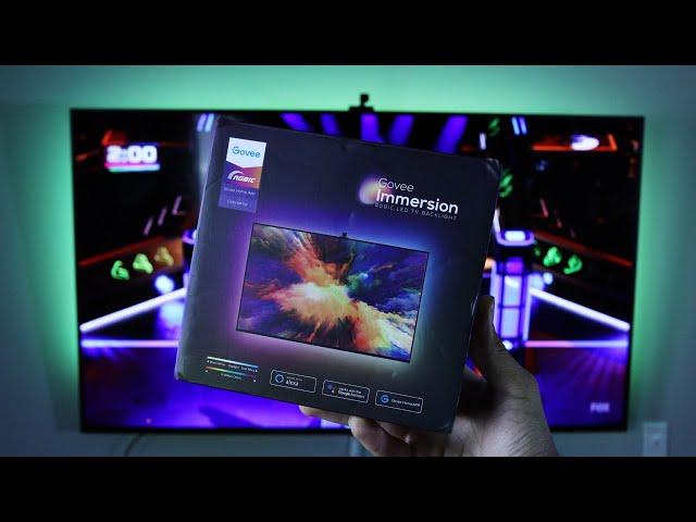 Govee Immersion Smart TV Backlights Review & Unboxing - Best Budget Ambient TV Lights!