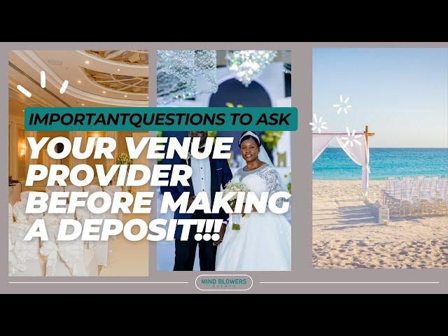 Important Questions to Ask Before Booking Your Wedding Venue! I Wedding Planning Tips