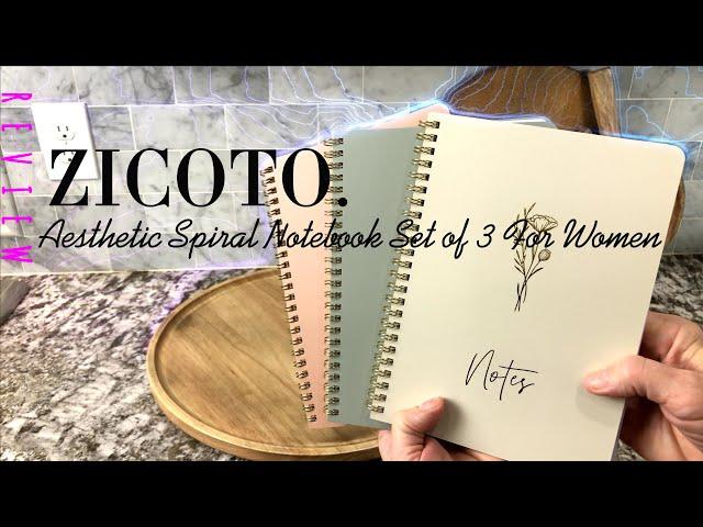 Chic 3-Pack Spiral Notebooks Stay Organized in Style |Review